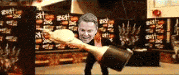 Estaba desesperado por llevarse su estatuilla a casa.