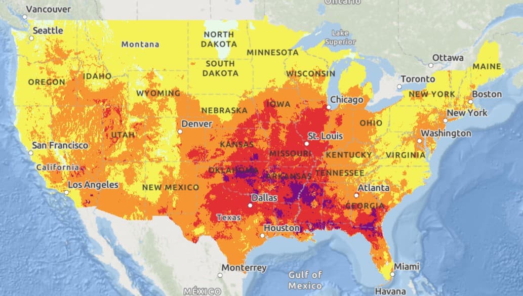 El mapa del calor esta semana: las temperaturas bajarán un poco en el Noreste, pero serán extremas en el Sur de EEUU