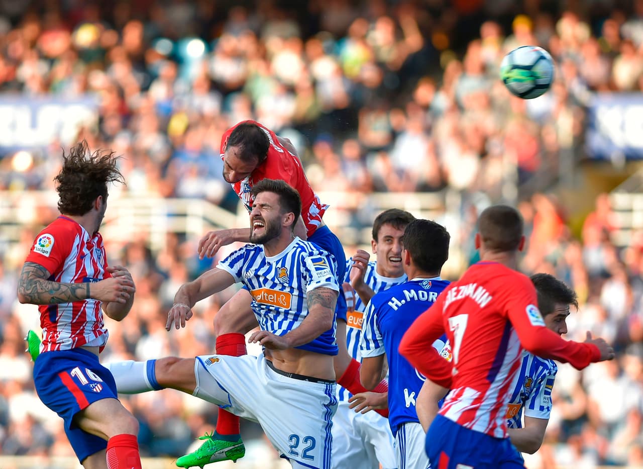 El empuje fue visitble en el segundo tiempo por parte de un Atlético de Madrid dispuesto a dejar la piel para sumar de visitante.