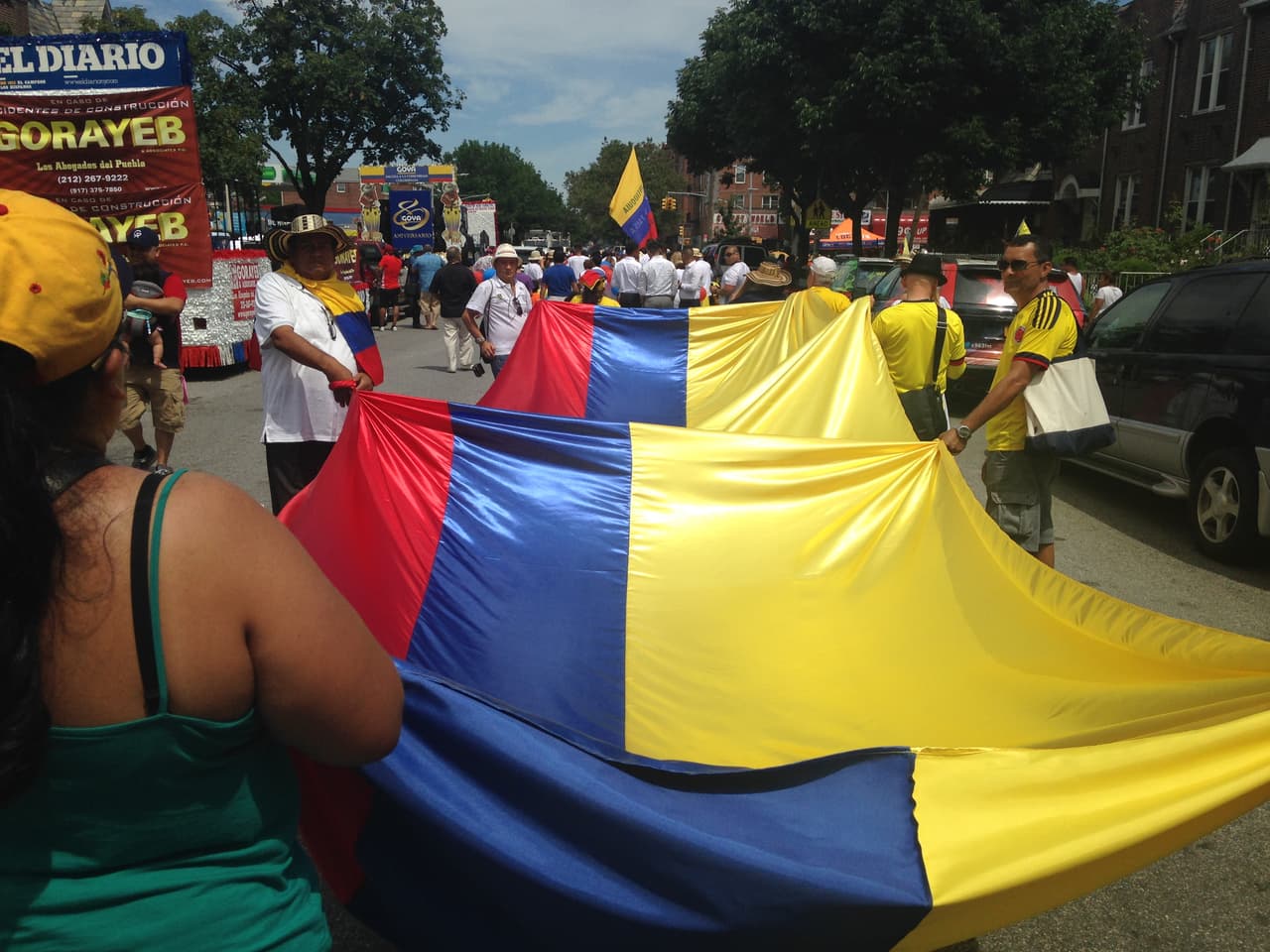 La bandera que arrancó gritos de júbilo.
