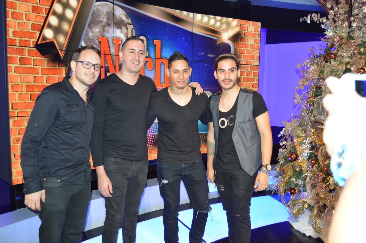 Así transcurrieron parte de las grabaciones del especial con Silverio Pérez y Suzette Bacó.