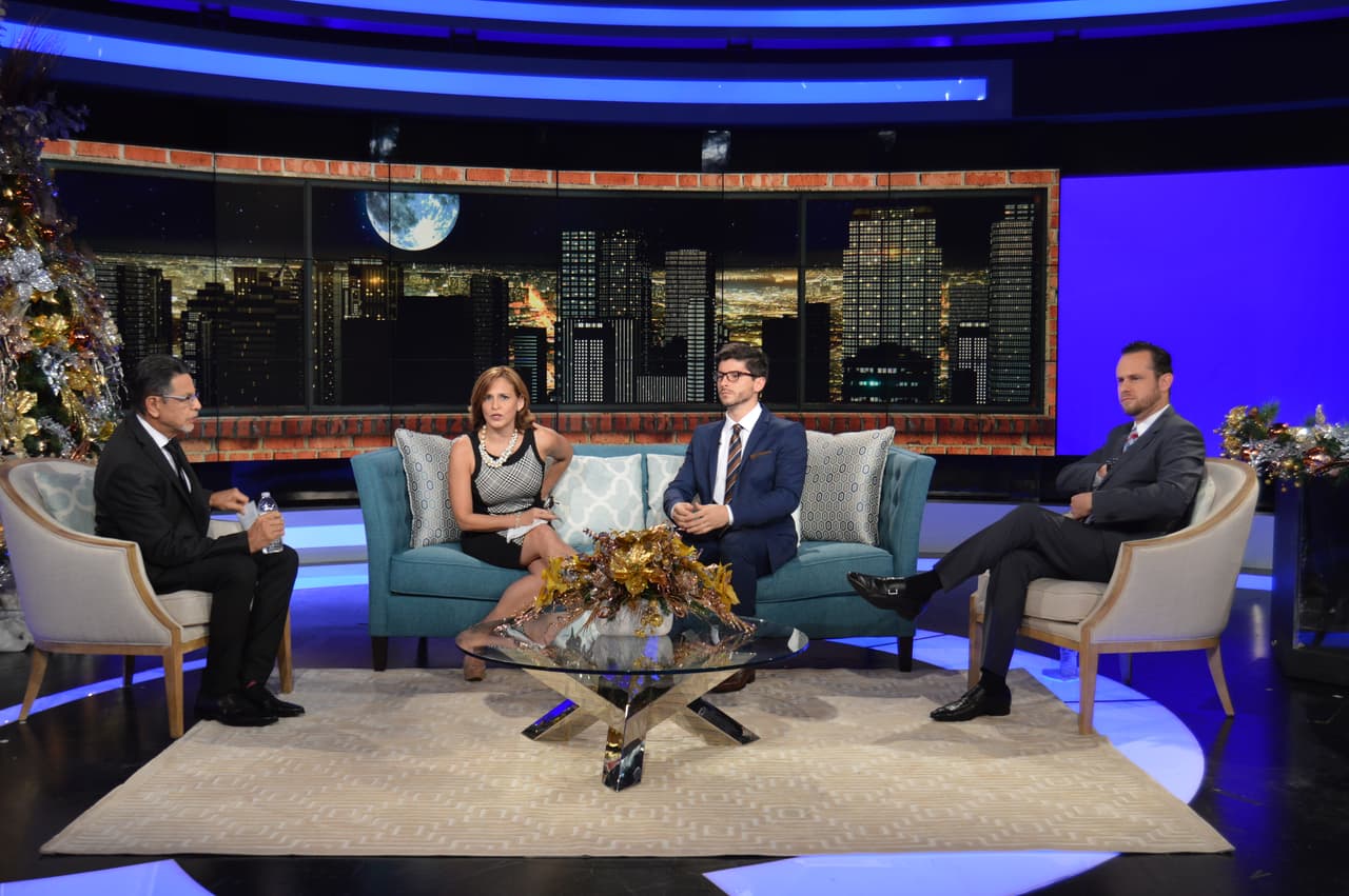 Así transcurrieron parte de las grabaciones del especial con Silverio Pérez y Suzette Bacó.