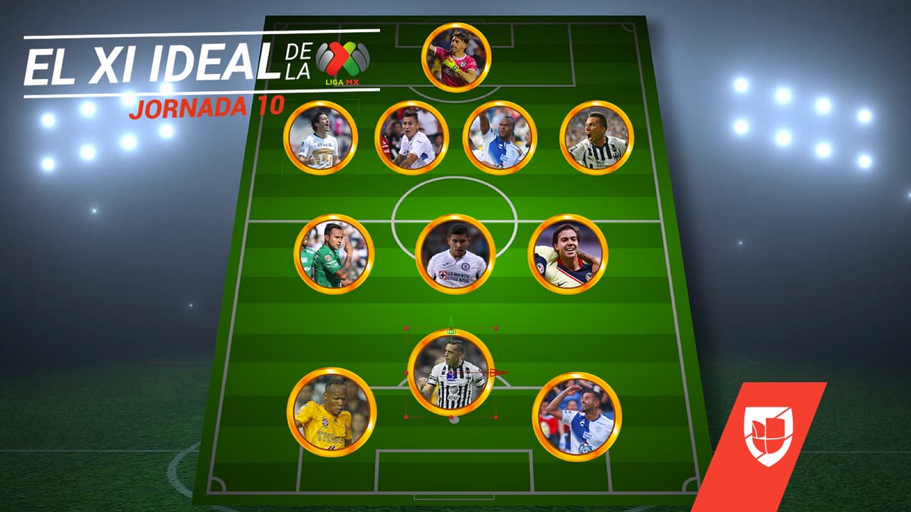Cruz Azul, Pachuca y Rayados se llevan las palmas en el XI ideal de la Jornada 10