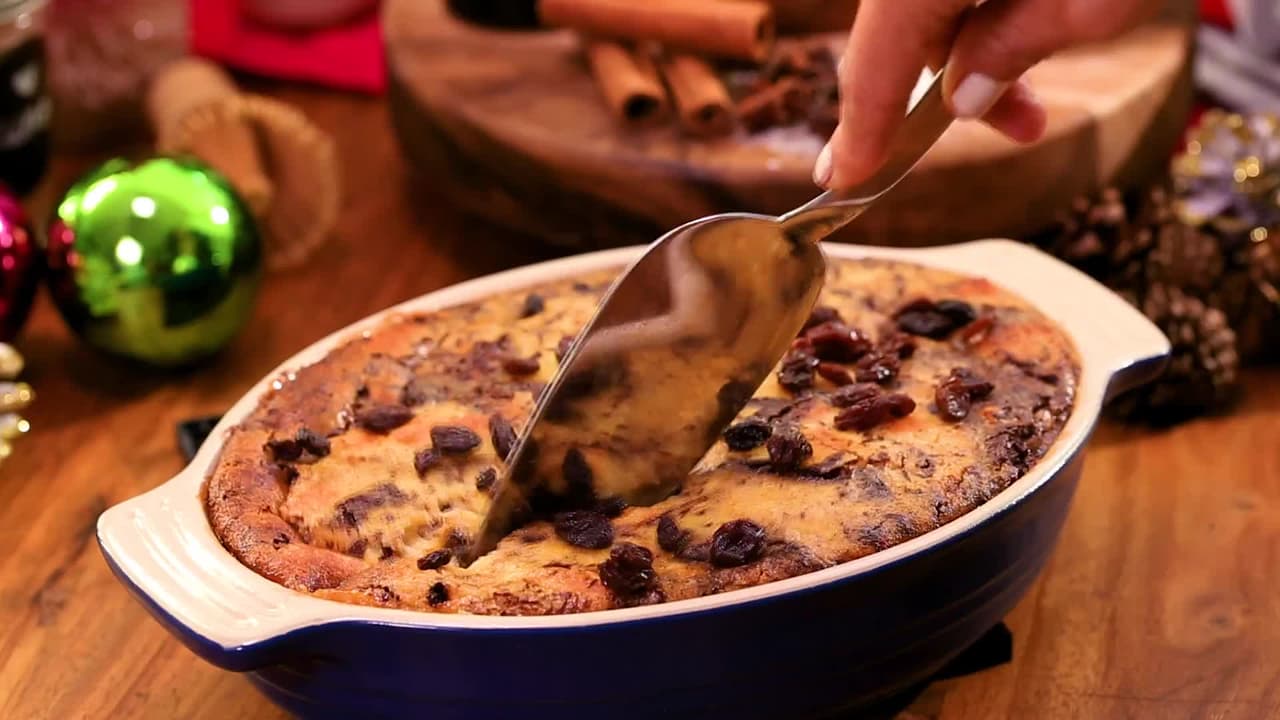 Torta de pan con chocolate