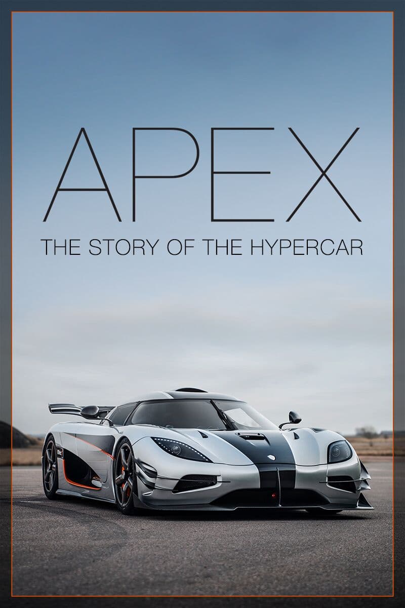 <h3 class="cms-H3-H3"><b>APEX: The Story Of The Hypercar</b></h3>
<br>
<br>
<b>Tipo:</b> Documental
<br>
<b>Plataforma:</b> Netflix
<br>
<b>Duración: </b>1 hora 25 minutos
<br>
<br>
<b>Sinopsis:</b> Un visionario fabricante de automóviles presenta su hipercoche de alto rendimiento y bajo consumo de combustible en un mercado lleno de competidores de renombre como Ferrari y Porsche