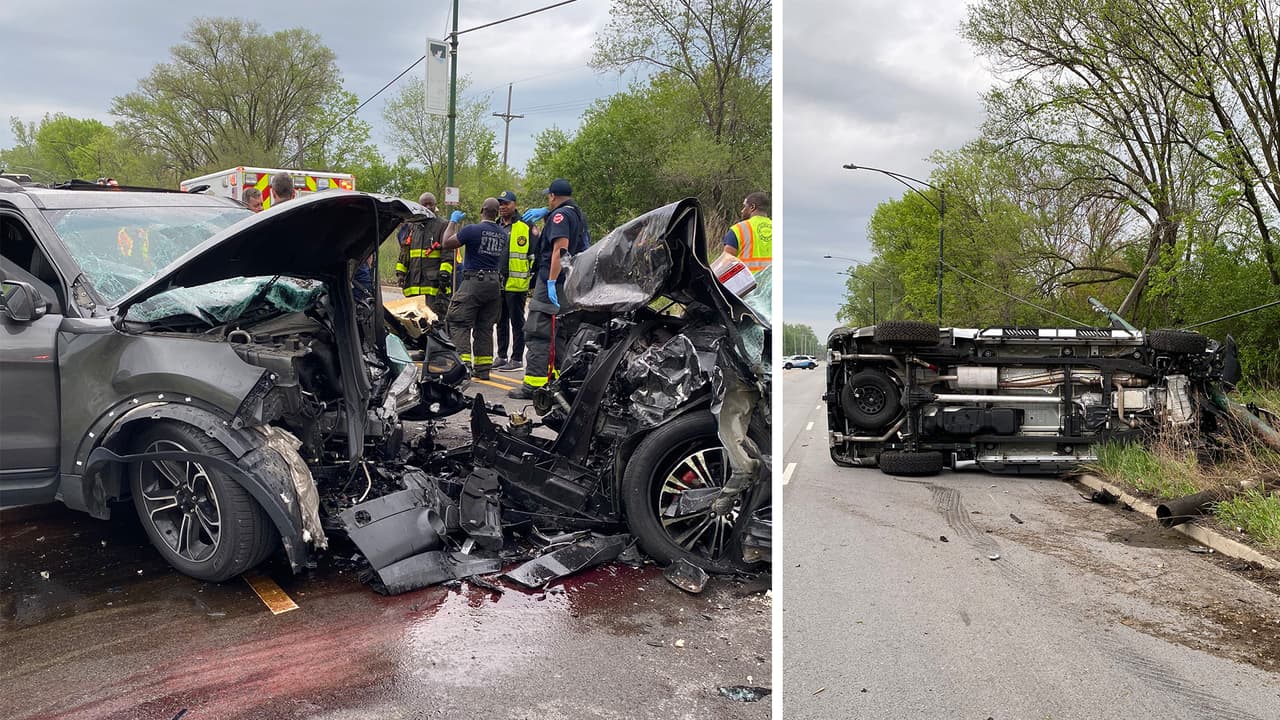 Un hombre muerto y al menos 9 heridos tras aparatoso choque múltiple al Sur de Chicago