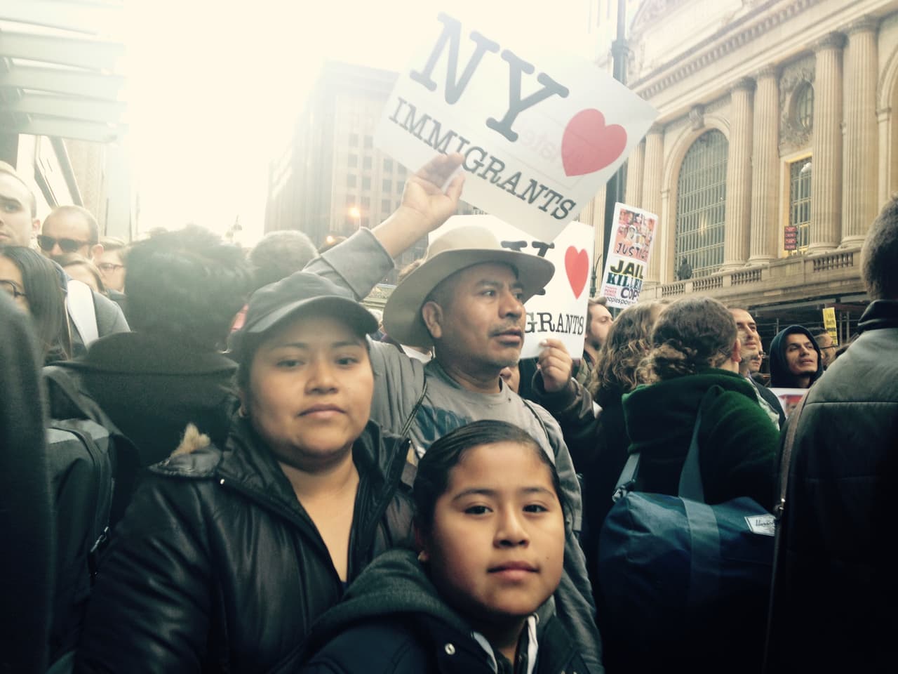 Madre e hija viajaron desde Staten Island.