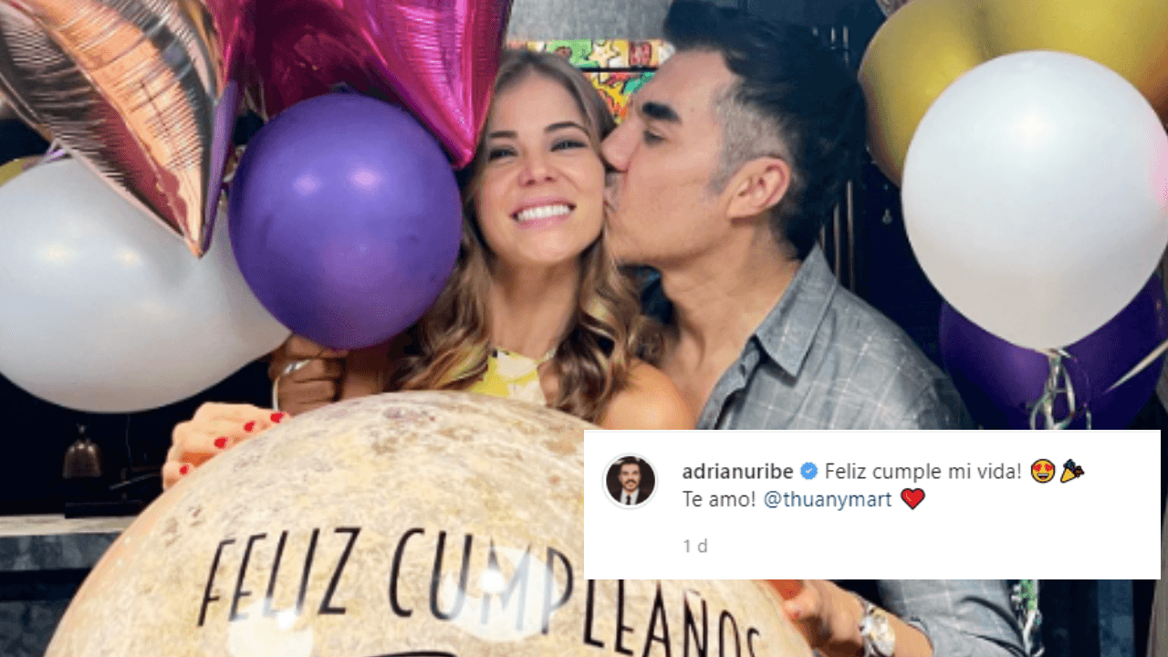 Junto al mensaje:
<b>“¡Feliz cumple mi vida! ¡Te amo!”</b>,
<b>Adrián Uribe </b>demostró su amor por su esposa y madre de su hija.
<br>