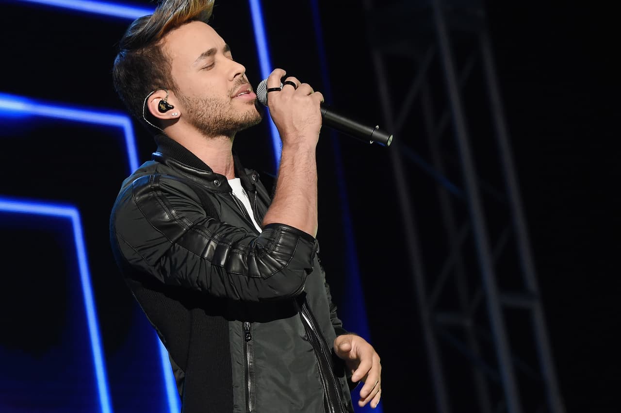 MIAMI, FL - OCTOBER 14: In this handout photo provided by One Voice: Somos Live!, Prince Royce performs onstage at One Voice: Somos Live! A Concert For Disaster Relief at Marlins Park on October 14, 2017 in Miami, Florida. (Photo by Rick Diamond/One Voice: Somos Live!/Getty Images)