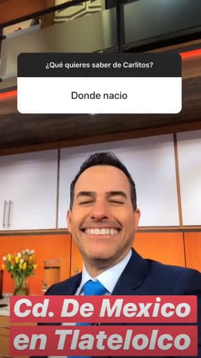 ¡Muy mexicano! Carlitos nació hace 45 años en la Ciudad de México. Él está muy orgulloso de sus raíces.
<br>