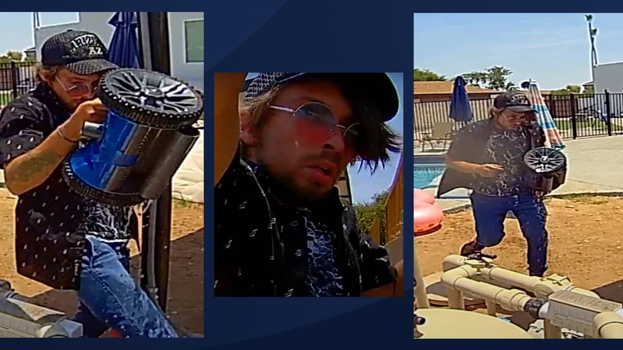 Policía de Tempe busca atrapar a la persona que se está robando las aspiradoras de las piscinas