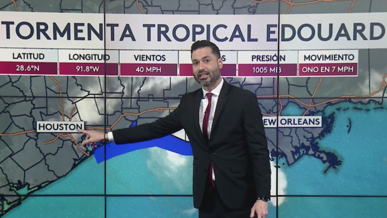 ¿Cuánta lluvia se espera en el área de Houston con el paso de Edouard? Este es el pronóstico