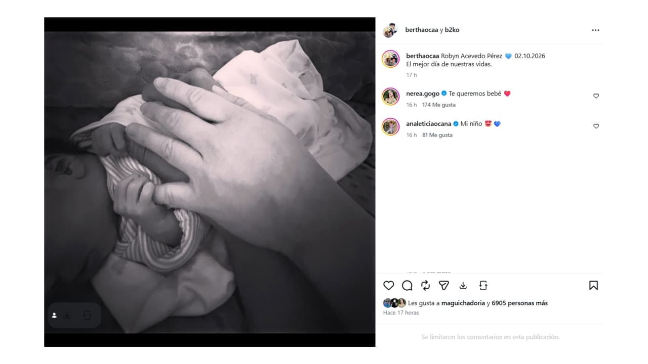 Así presentó la hermana de Octavio Ocaña al sobrino del actor.