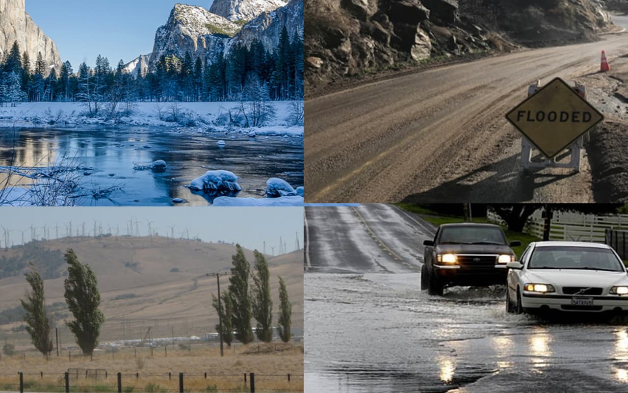 Pronostican lluvias, vientos y hasta 24 pulgadas de nieve para la Sierra Nevada