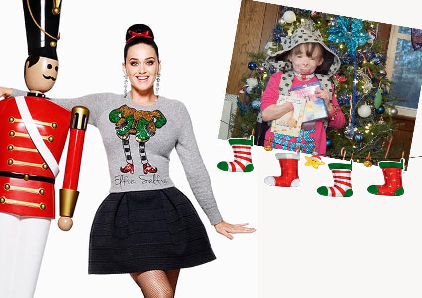 Katy Perry cumplió el sueño de la pequeña Safyre, quien hace dos años casi muere en un incendio.