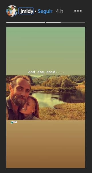 James Middleton, de 32 años, y Alizee, de 29, comenzaron a salir el año pasado.
<br>