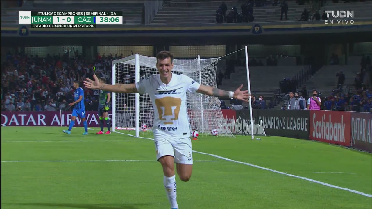 ¡Con el coraje de Dinenno! Marca el 1-0 en una serie de carambolas