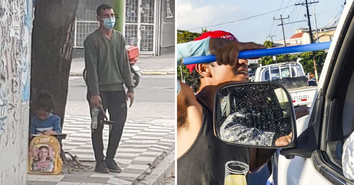 Gracias a una foto pasó de ser limpiaparabrisas a tener un empleo seguro: la emotiva historia