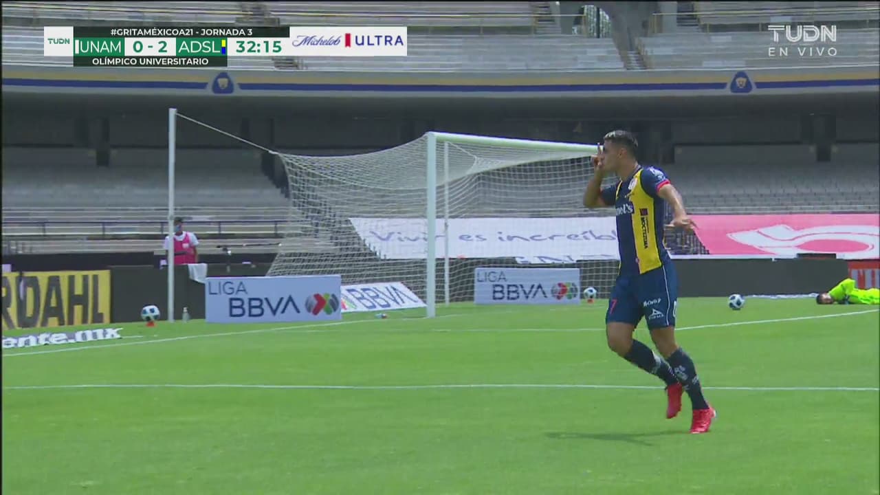 ¡Luce imparable! Berterame consigue el 0-2 para Atlético de San Luis
