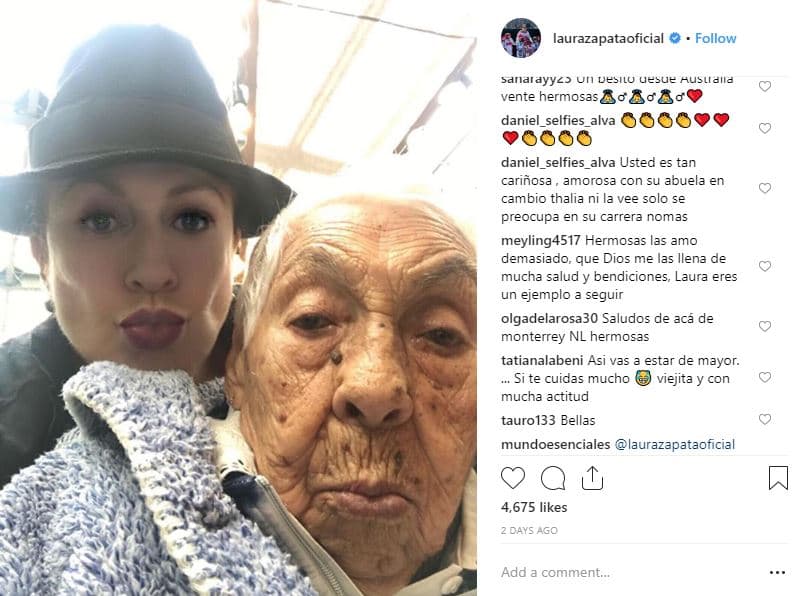 “Usted es tan cariñosa, amorosa con su abuela… en cambio Thalía ni la ve, solo se preocupa de su carrera nomás (sic)”, se leía en el comentario.