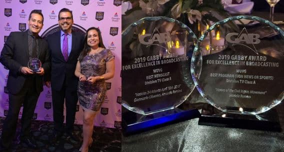 Univision 34 Atlanta recibe dos premios Gabby por su excelencia en noticias