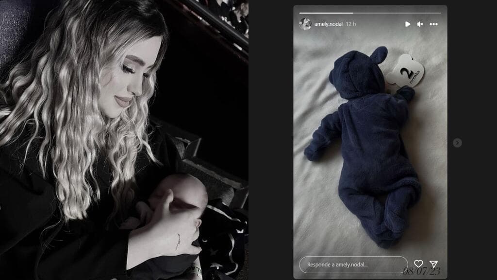 Amely Nodal ha sido muy reservada con fotos de su bebé. Estas son algunas fotos de las pocas que ha compartido con él.