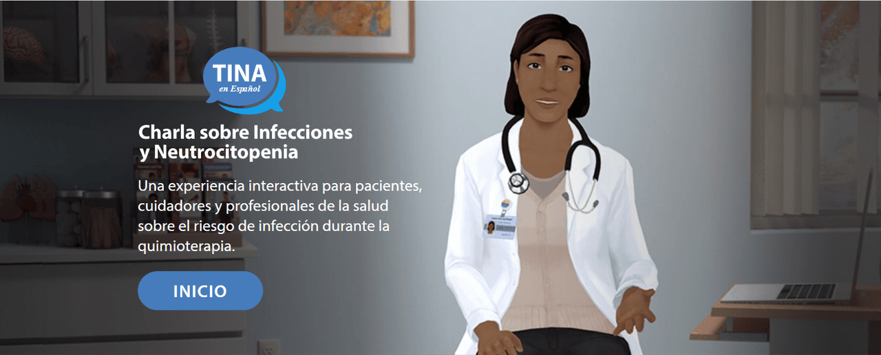 Tina, la enfermera virtual de habla española.