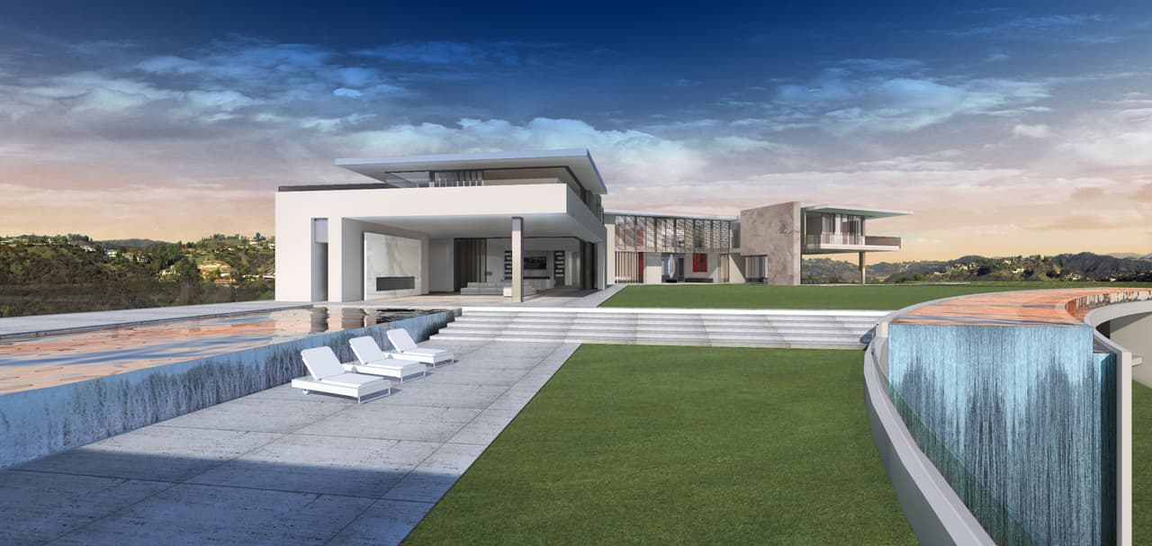 Una vez lista, la casa también tendrá su propia sala de cine y espacio para estacionar 30 autos.