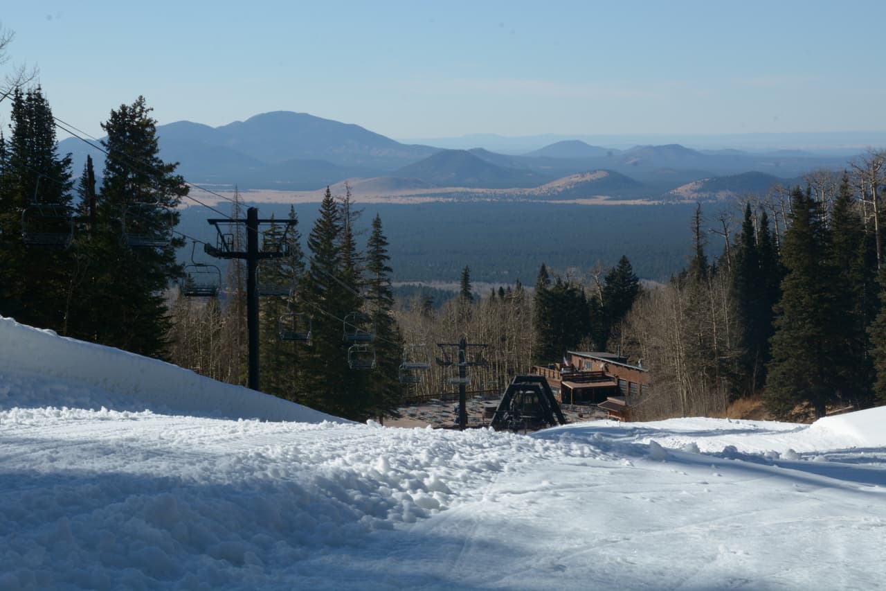 El sitio montañoso, ubicado cerca de Flagstaff, recibido nieve esta semana. 
<br>
