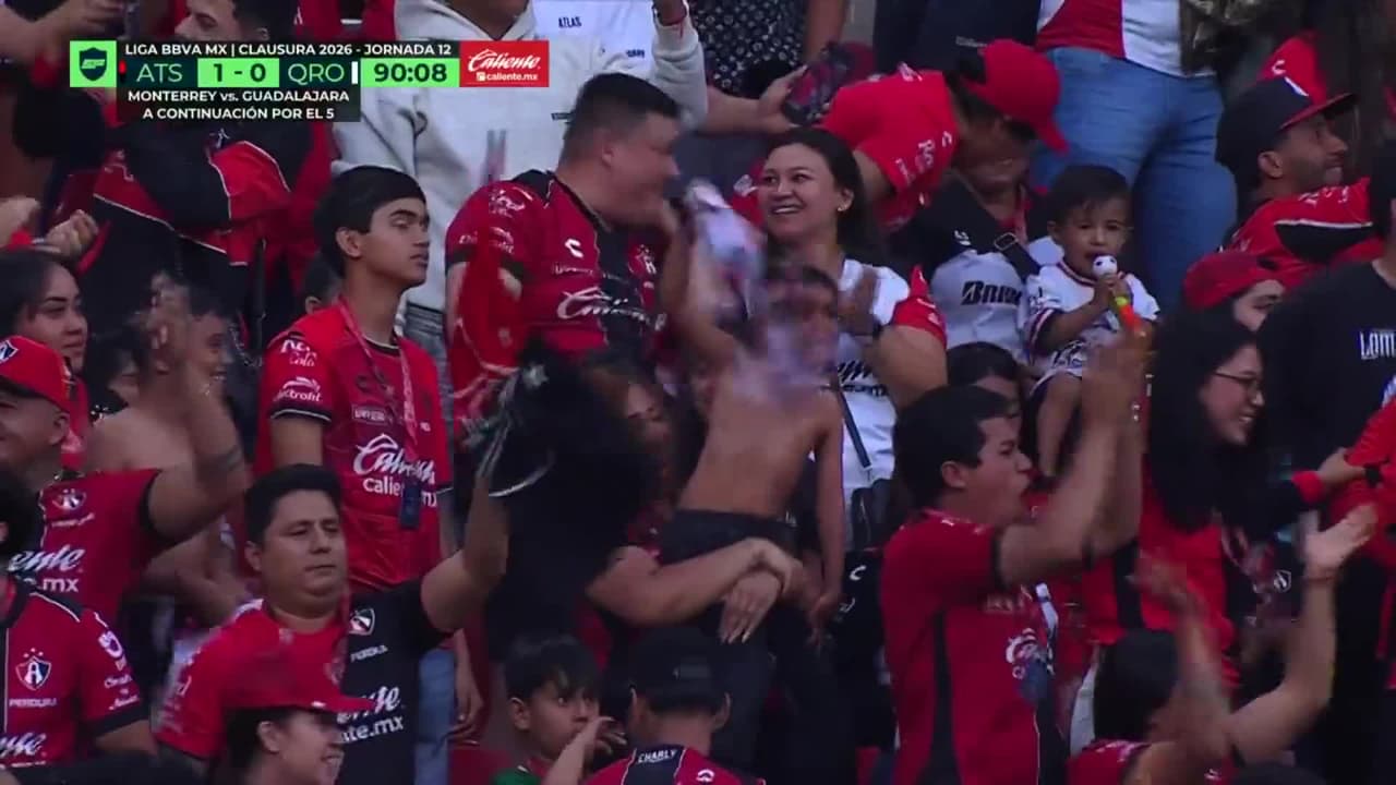 ¡GOL!  anota para Atlas. Eduardo Aguirre