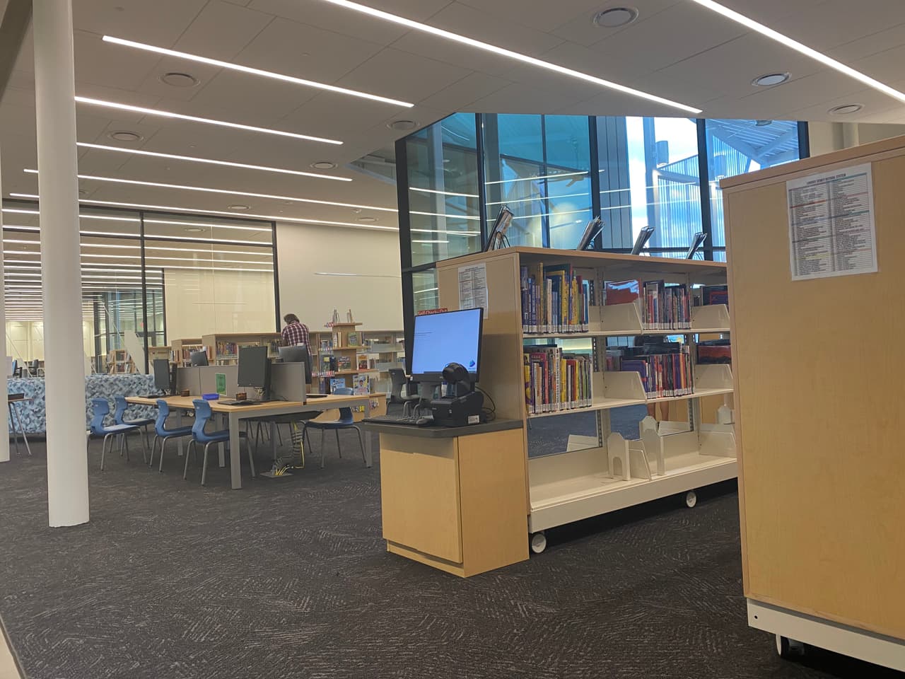 La nueva biblioteca del condado Pima que sirve a la ciudad de Sahuarita.