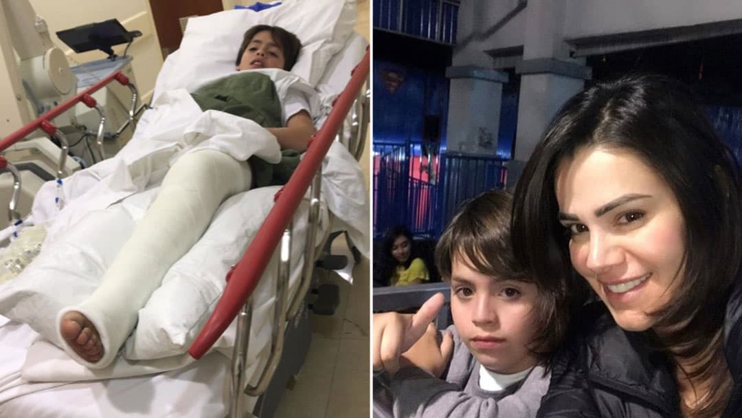 Luz Elena González pasa una amarga Navidad por el accidente de su hijo Santiago