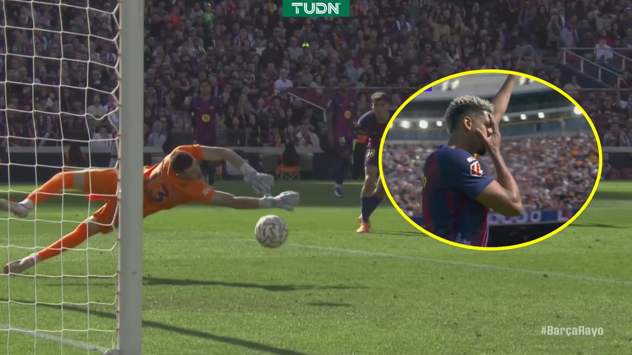 Barcelona sufre ante Rayo, pero gana gracias a Araújo