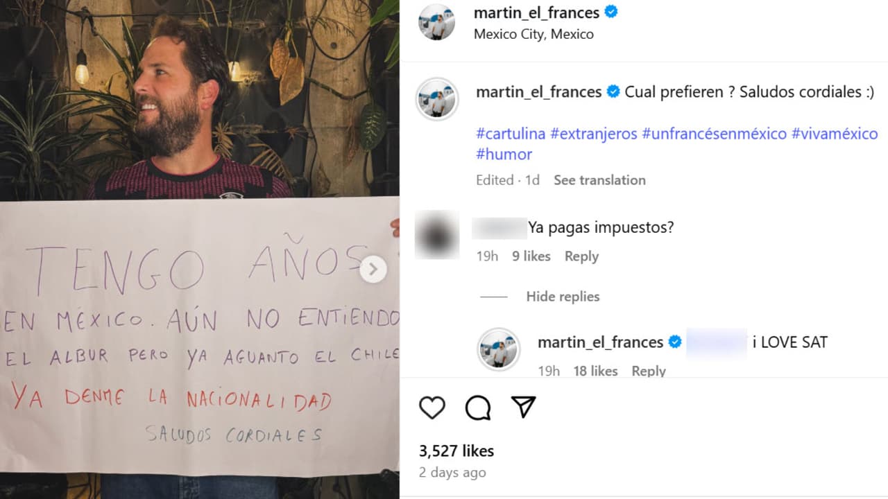 Esta es la publicación que publicó Martín Babilotte, esposo de Aleida Nuñez, y que desató polémica en Instagram.
