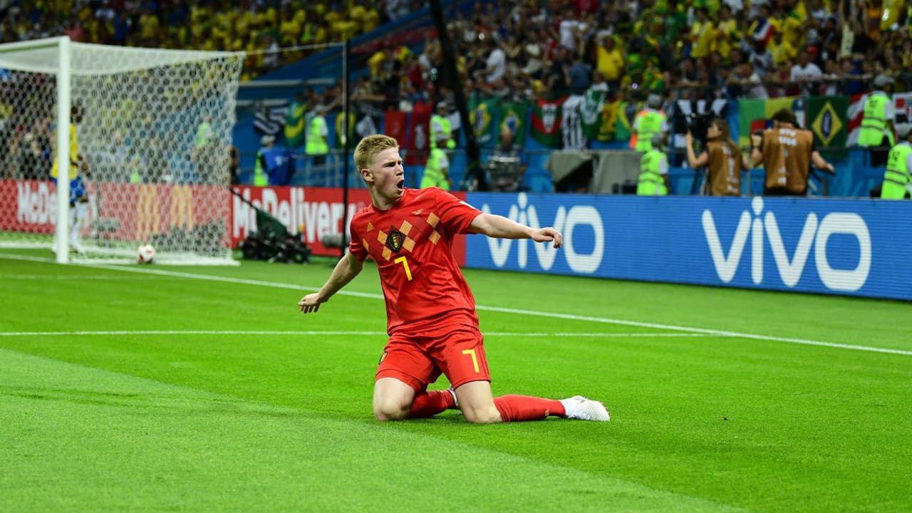 El ‘misil’ de Kevin De Bruyne para el 2-0 de Bélgica sobre Brasil