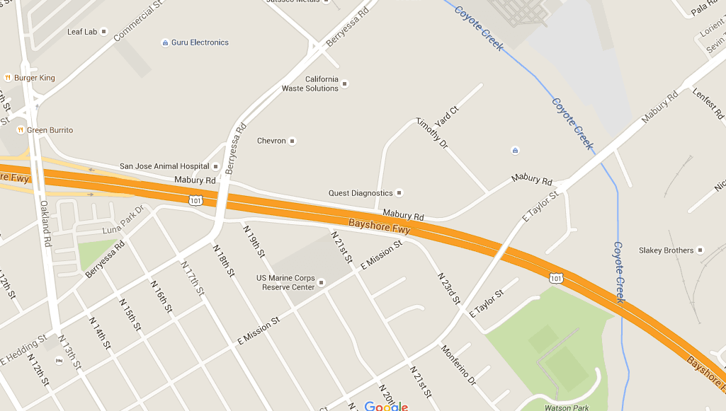 Tráiler se vuelca sobre la autopista 101 en San José y deja varios heridos 