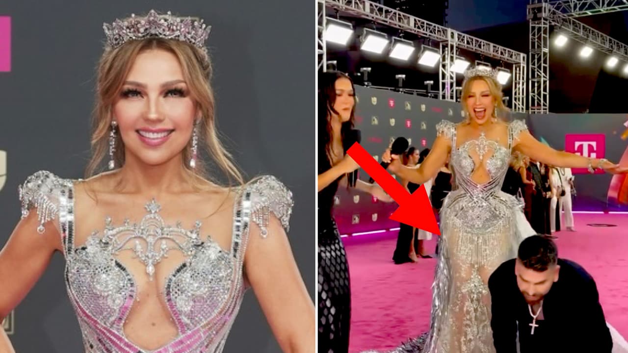 Thalía se mete en ‘problemas’ por su lujoso vestido en Premio Lo Nuestro 2026