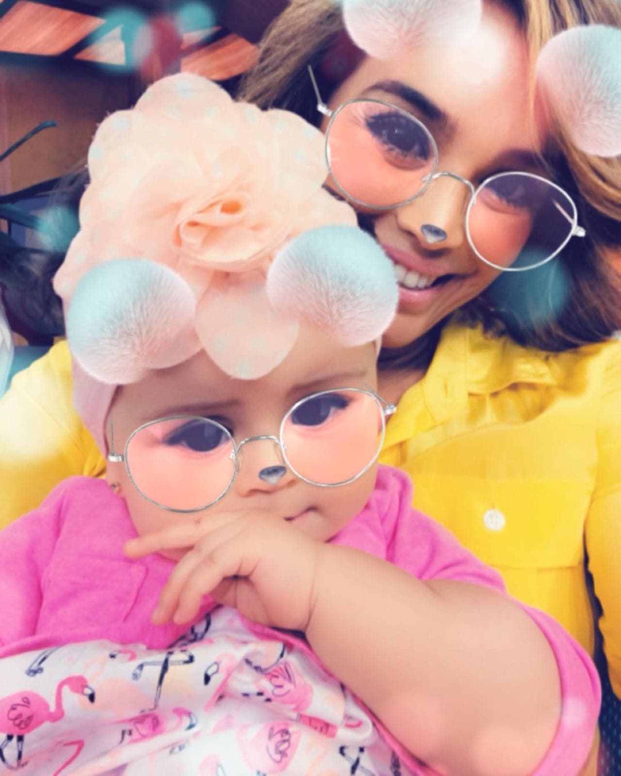 Juntas se divirtieron tomándose fotos y jugando con los filtros de Instagram.