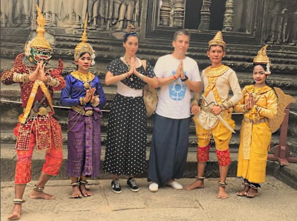En Angkor Wat, uno de los templos hinduista más grande y mejor conservado de los que integran el asentamiento de Angkor.
