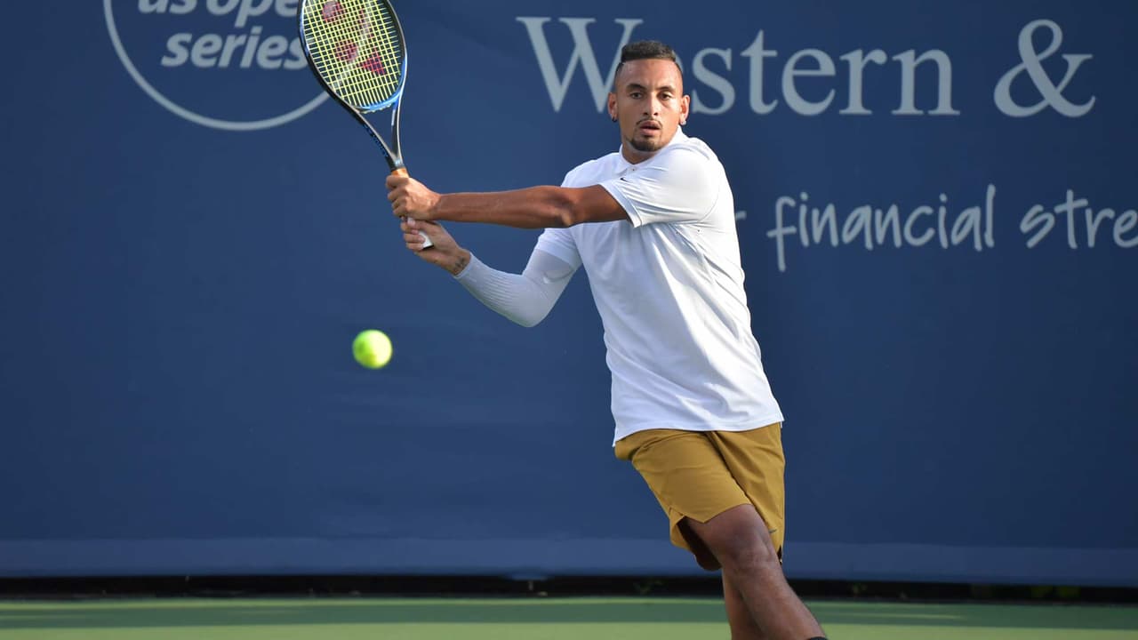 Nick Kyrgios se "pone loco" en Cincinnati y lo multan en grande