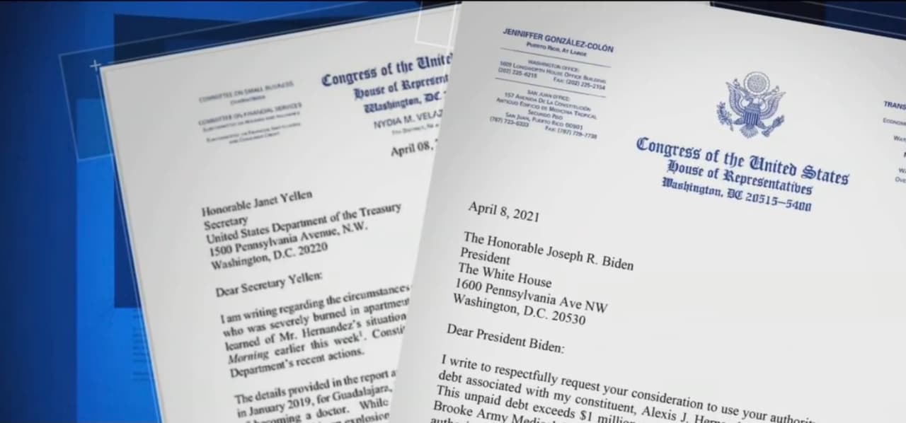 Ha sido tanta su desesperación que inclusive le ha escrito cartas al presidente 
<a href="https://www.univision.com/temas/joe-biden">Joe Biden</a>, a la secretaria del Tesoro y a diversos congresistas para pedirles ayuda. 
<b>“Lamentablemente no he tenido respuesta</b> […] estoy bastante desilusionado con un sistema de salud en el que las aseguradoras pueden hacer lo que quieran sin pagar consecuencias”, apunta Alexis. 
<br>