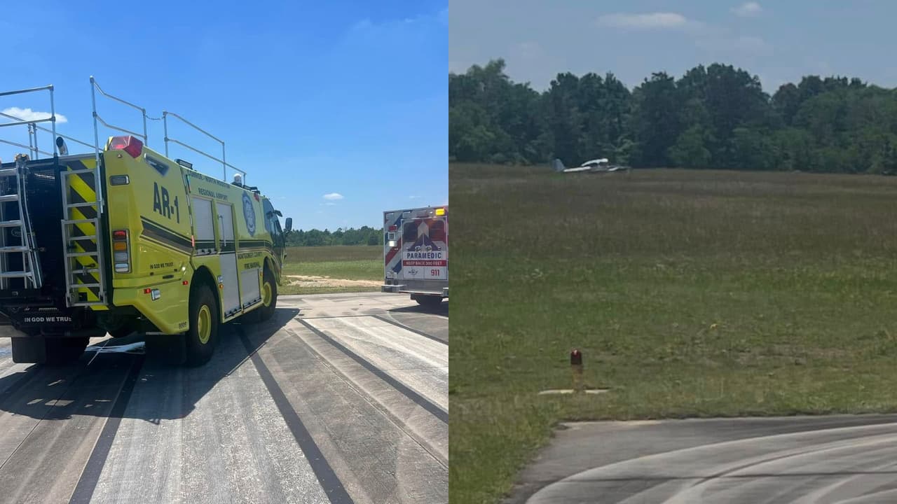 Avioneta se desploma en el Aeropuerto Regional de Conroe; tripulantes logran salir ilesos