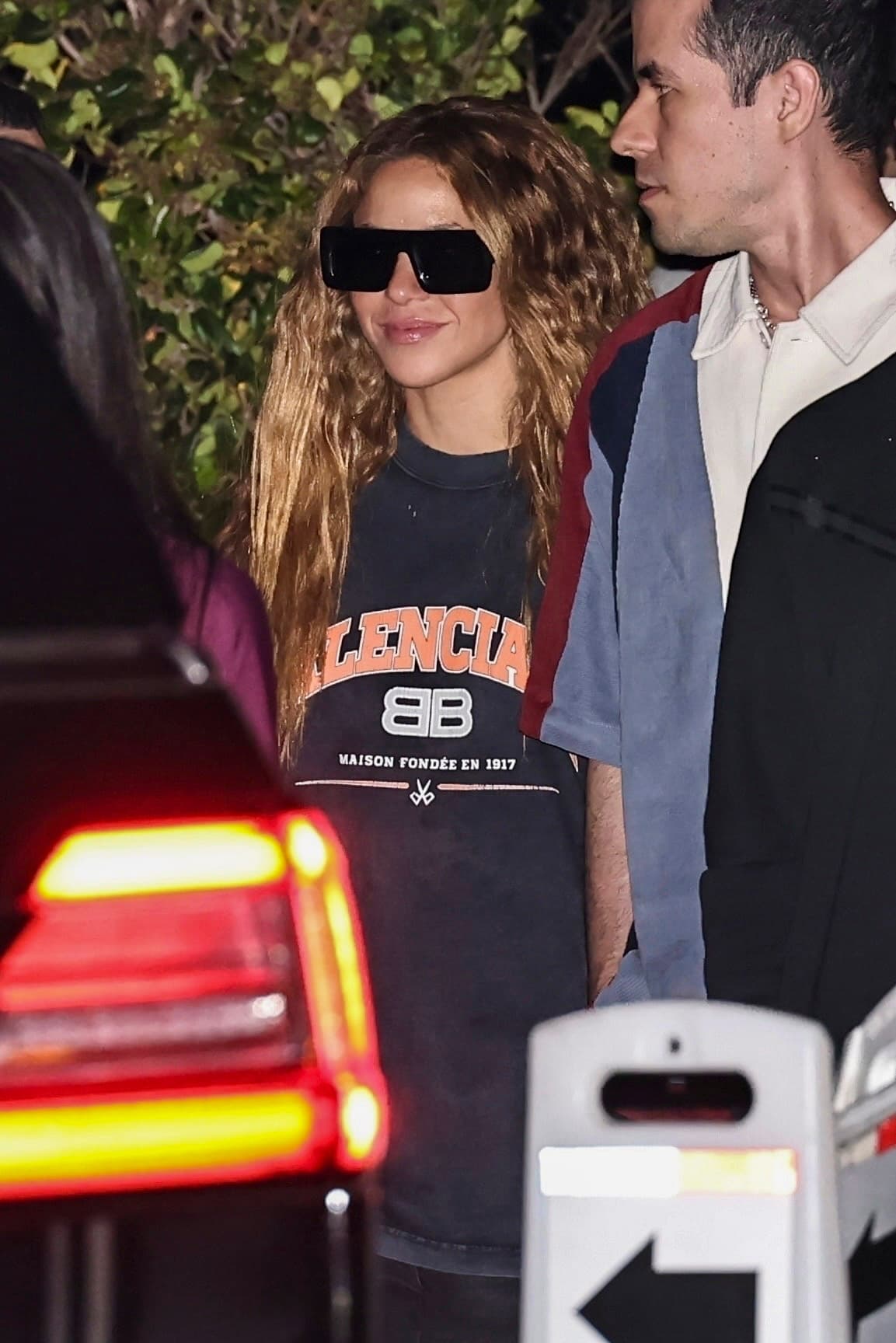 La colombiana estuvo en el famoso restaurante Nobu de Los Ángeles antes de irse de fiesta. 
<br>