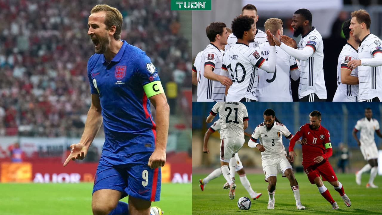 Alemania, Bélgica, Grecia e Inglaterra lograron resultados clave rumbo a Qatar