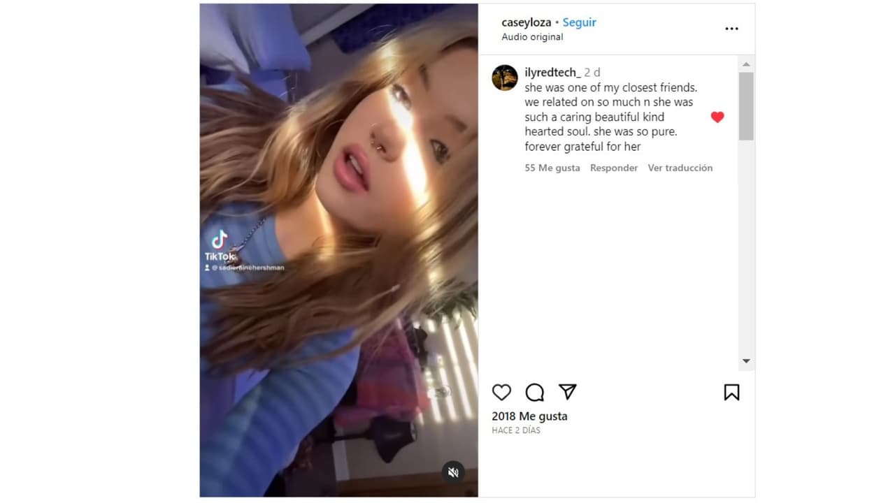 Casey Loza recordó a su hija Sadie hace un par de días.