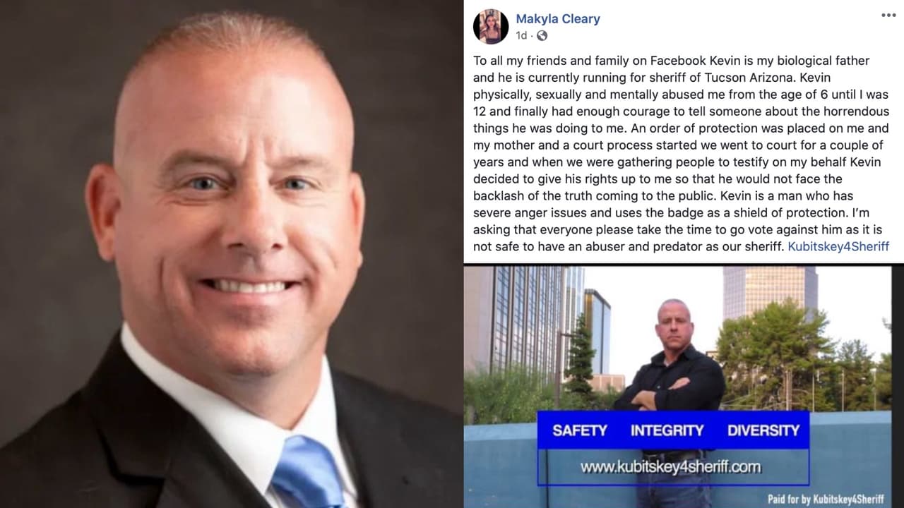 "Abusó física y sexualmente de mí": hija del candidato a sheriff del condado Pima 