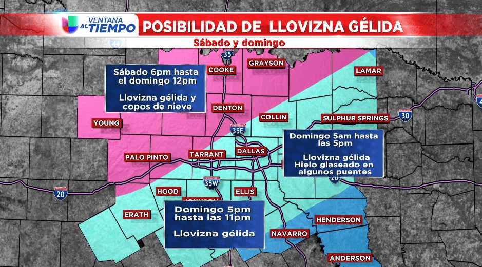 Un frente ártico pasará sobre el norte de Texas este fin de semana