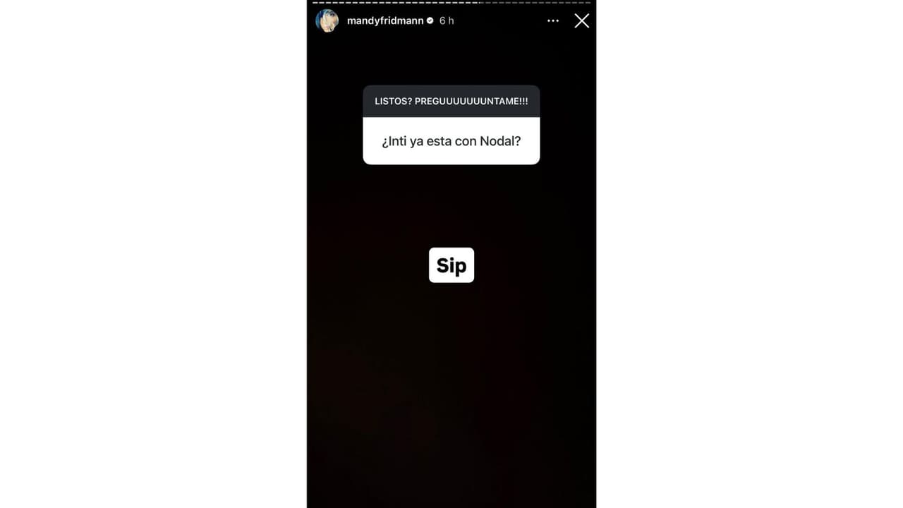 Esto fue lo que respondió Mandy Fridmann ante un supuesto encuentro entre Nodal e Inti.