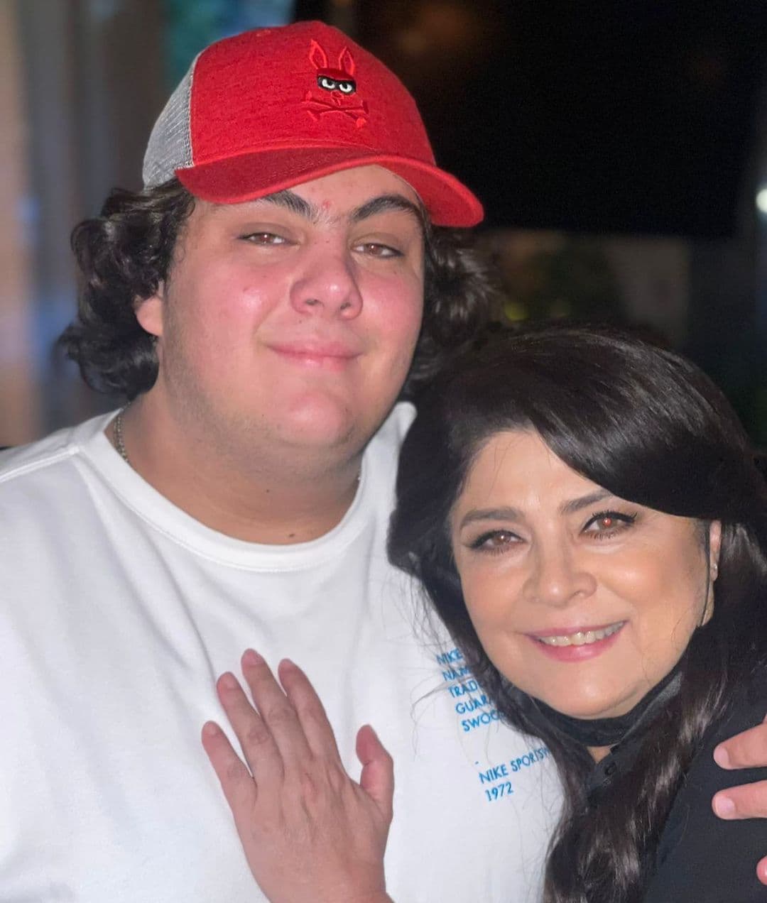 “Estoy muy contenta y bendecida. Son mis tres ángeles”, dijo también.
<br>