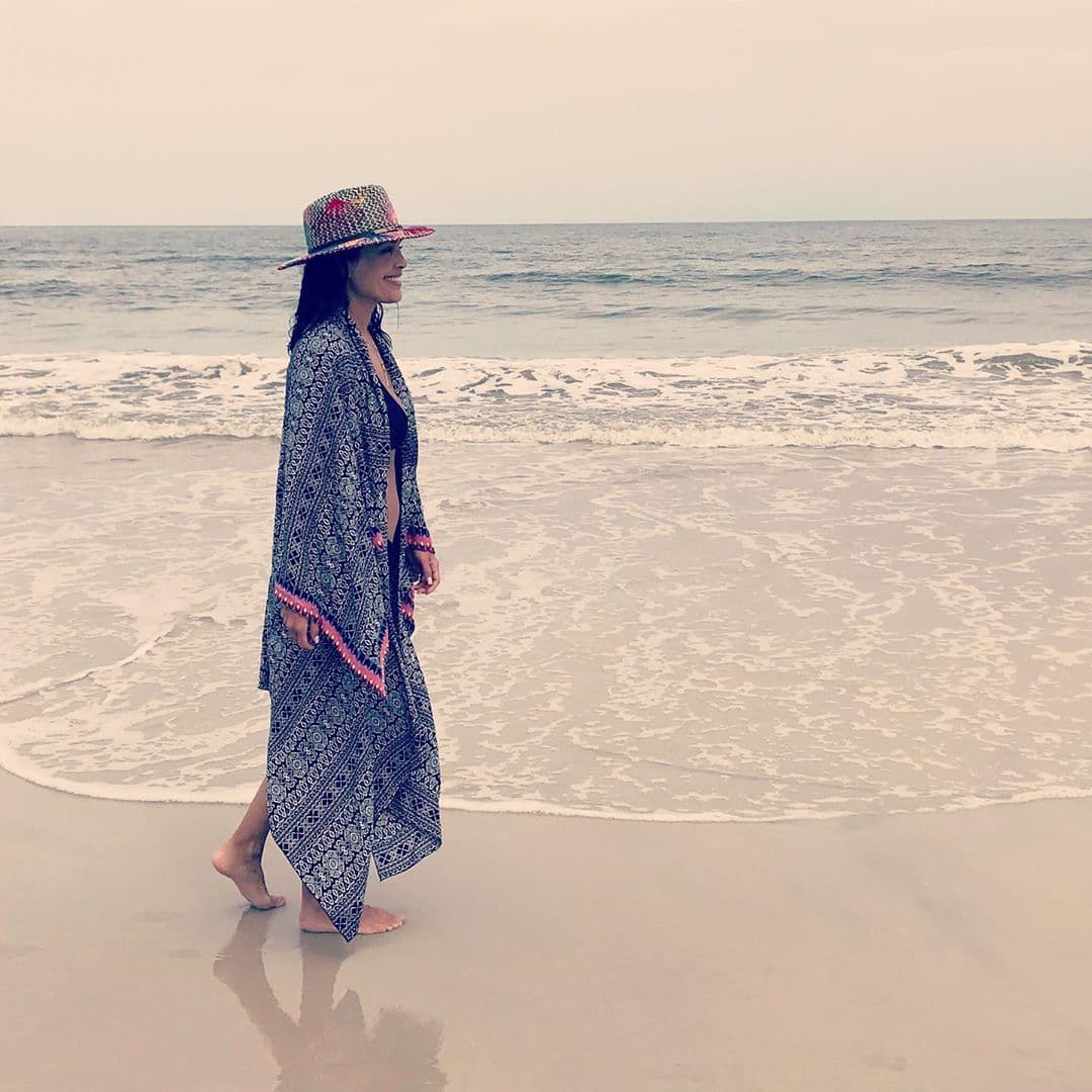 "Agradecida y con las pilas recargadas", fue el mensaje que escribió nuestra conductora junto a la foto en la Isla de Amelia, Florida.